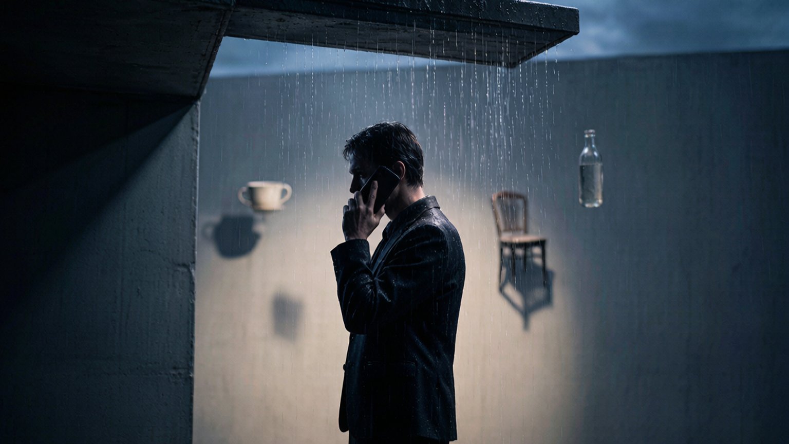二月的雨里，我给母亲打了一个很短的电话